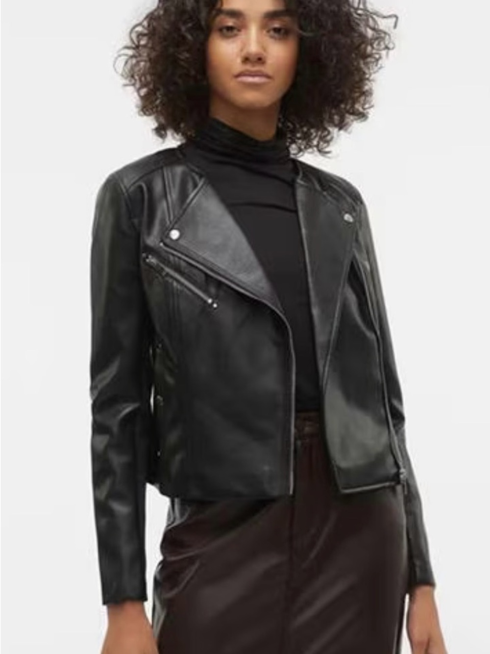 Vero Moda Riley Faux Leather Jacket - Picture 7 of 8
